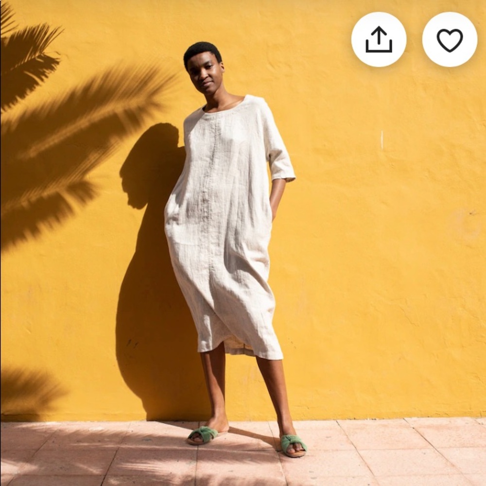 Not Perfect Linen Seul Dress breastfeeding friendly